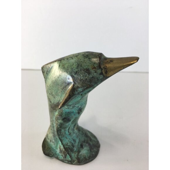 Vintage Solid Bronze Dolphins Figurines Sculptures Statue Home Decor - Set of 2 - Picture 7 of 16